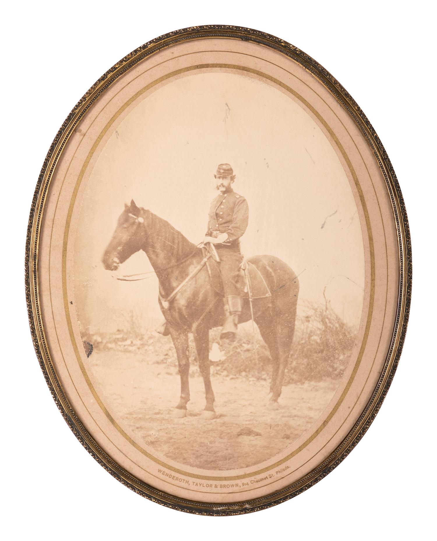[CIVIL WAR]. A collection of items identified to General James Lyman Van Buren, incl. US Model 1860 Light Cavalry saber, buff saber belt, shoulder straps, insignia, and photographs.