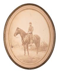 [CIVIL WAR]. A collection of items identified to General James Lyman Van Buren, incl. US Model 1860 Light Cavalry saber, buff saber belt, shoulder straps, insignia, and photographs.