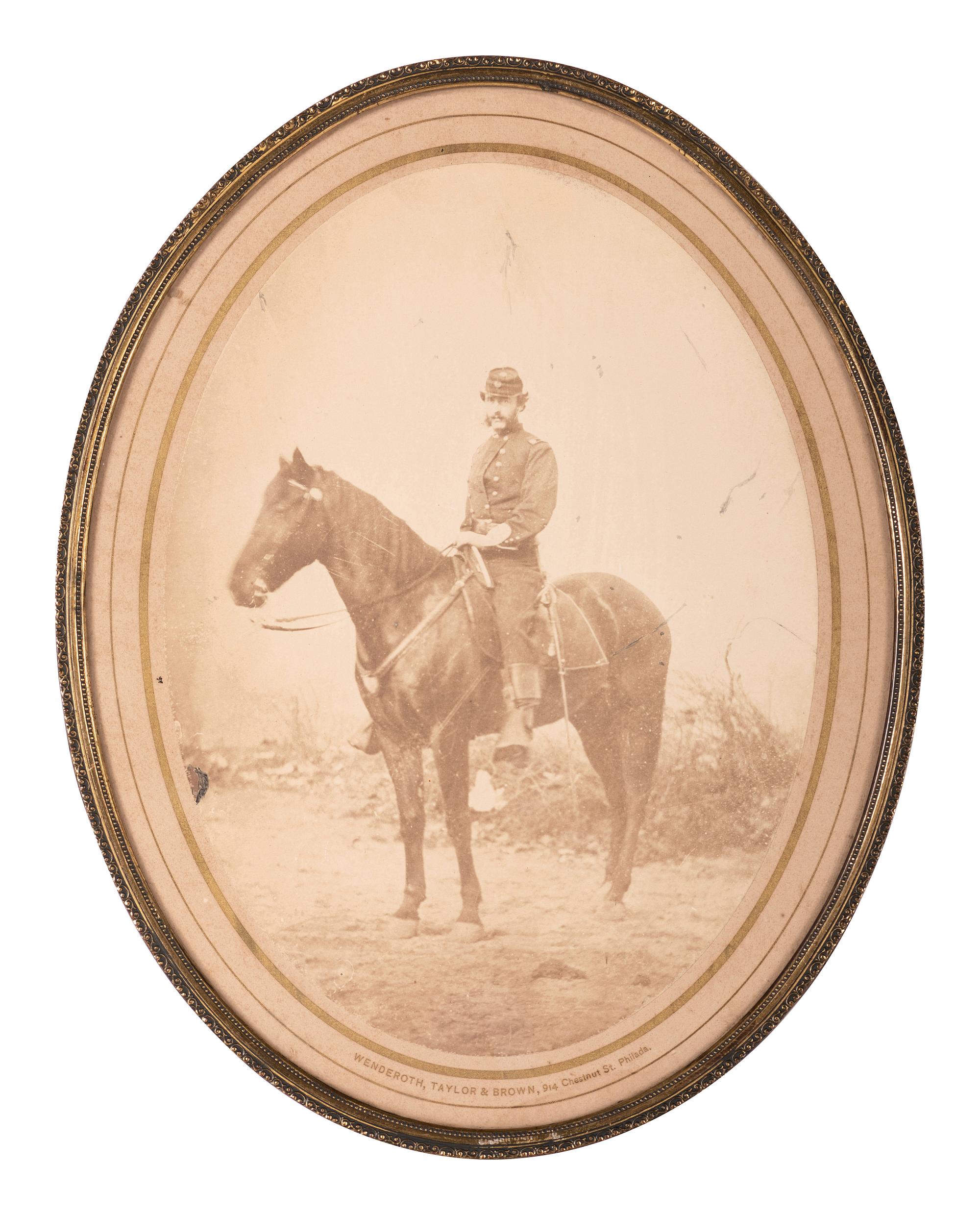 [CIVIL WAR]. A collection of items identified to General James Lyman Van Buren, incl. US Model 1860 Light Cavalry saber, buff saber belt, shoulder straps, insignia, and photographs.