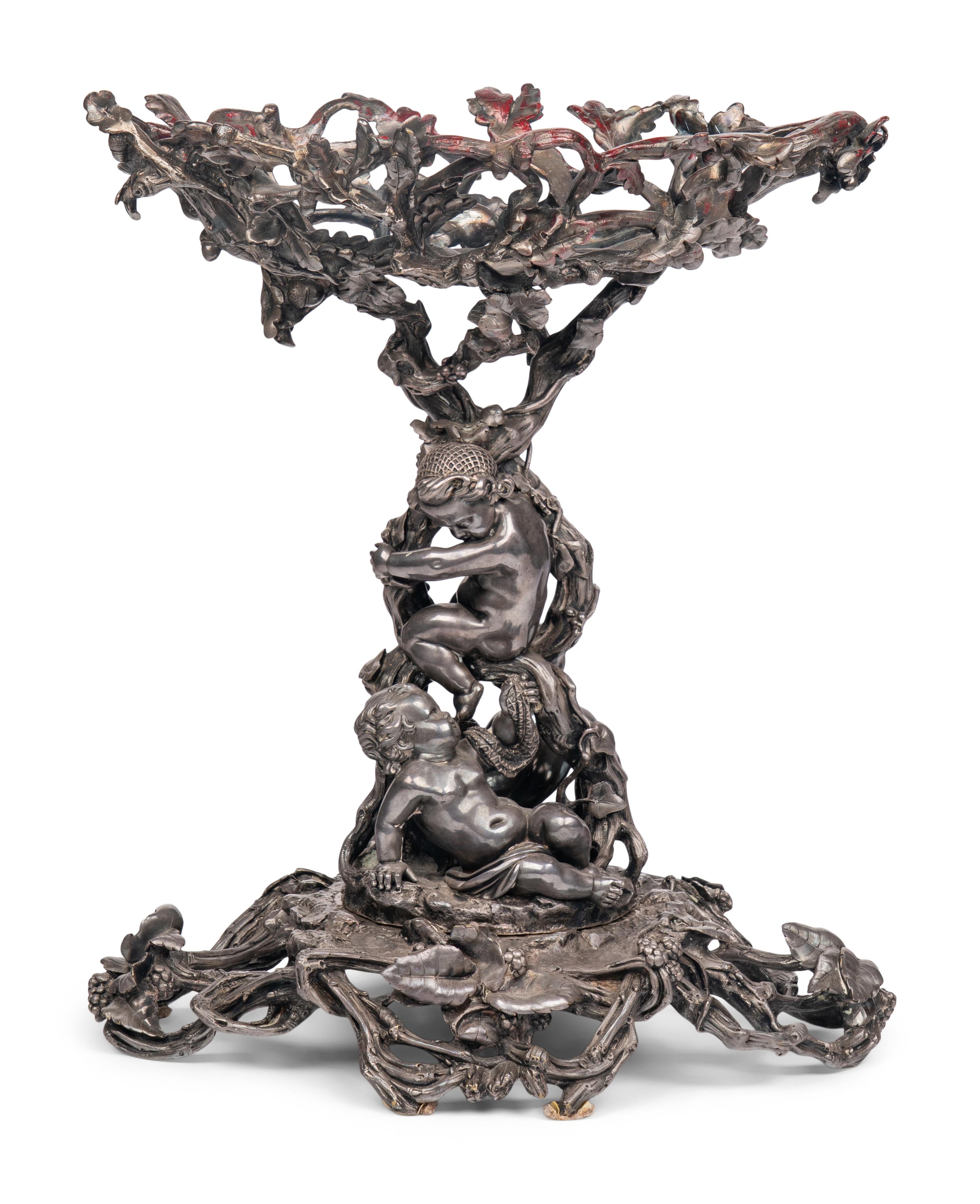 A Napoleon III Electroplated Bronze Centerpiece