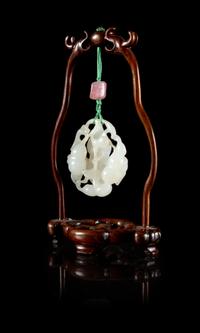 A White Jade 'Gourd' Pendant