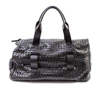 A Bottega Veneta Black Intrecciato Duffle Bag, 18" x 12.5" x 10"; Handle drop: 7.5".