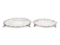 Two English Silver Salvers