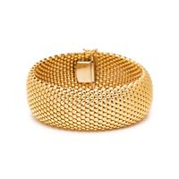 YELLOW GOLD NECKLACE AND BRACELET SET