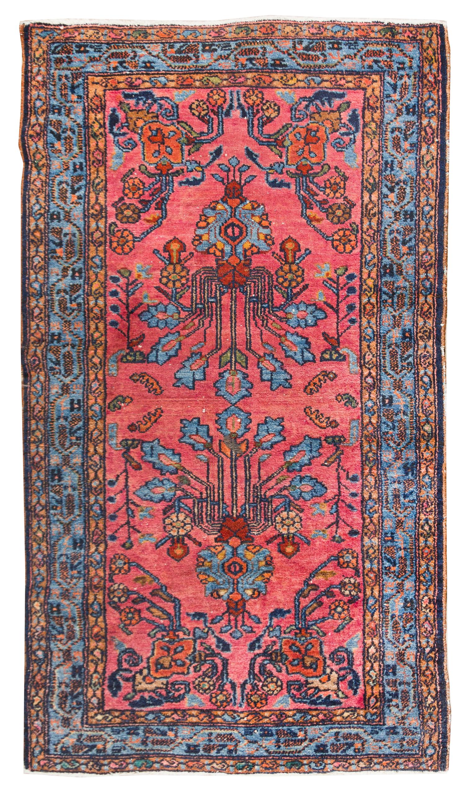 A Persian Wool Rug 4 feet 9 inches x 2 feet 8 inches. — EARLY 20TH CENTURY
