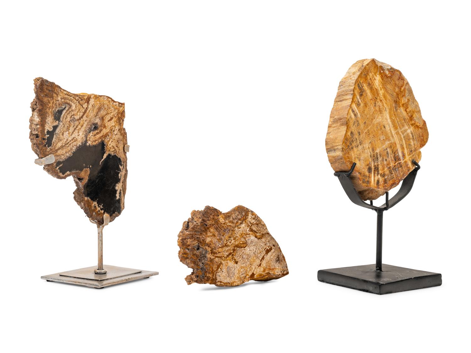 Three Agate Specimen Table Ornaments