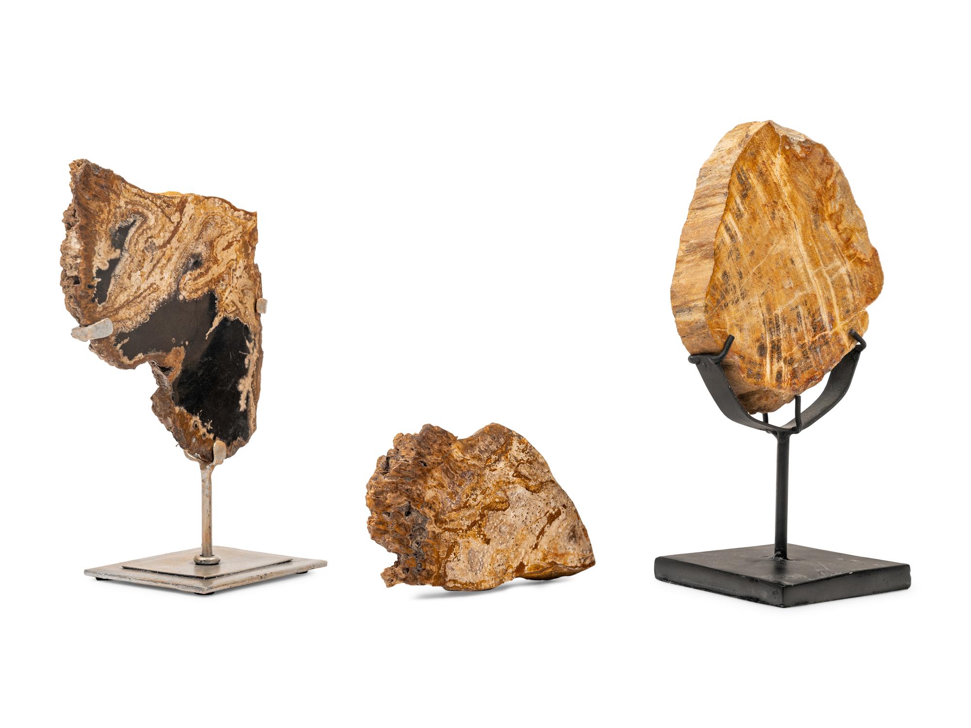Three Agate Specimen Table Ornaments