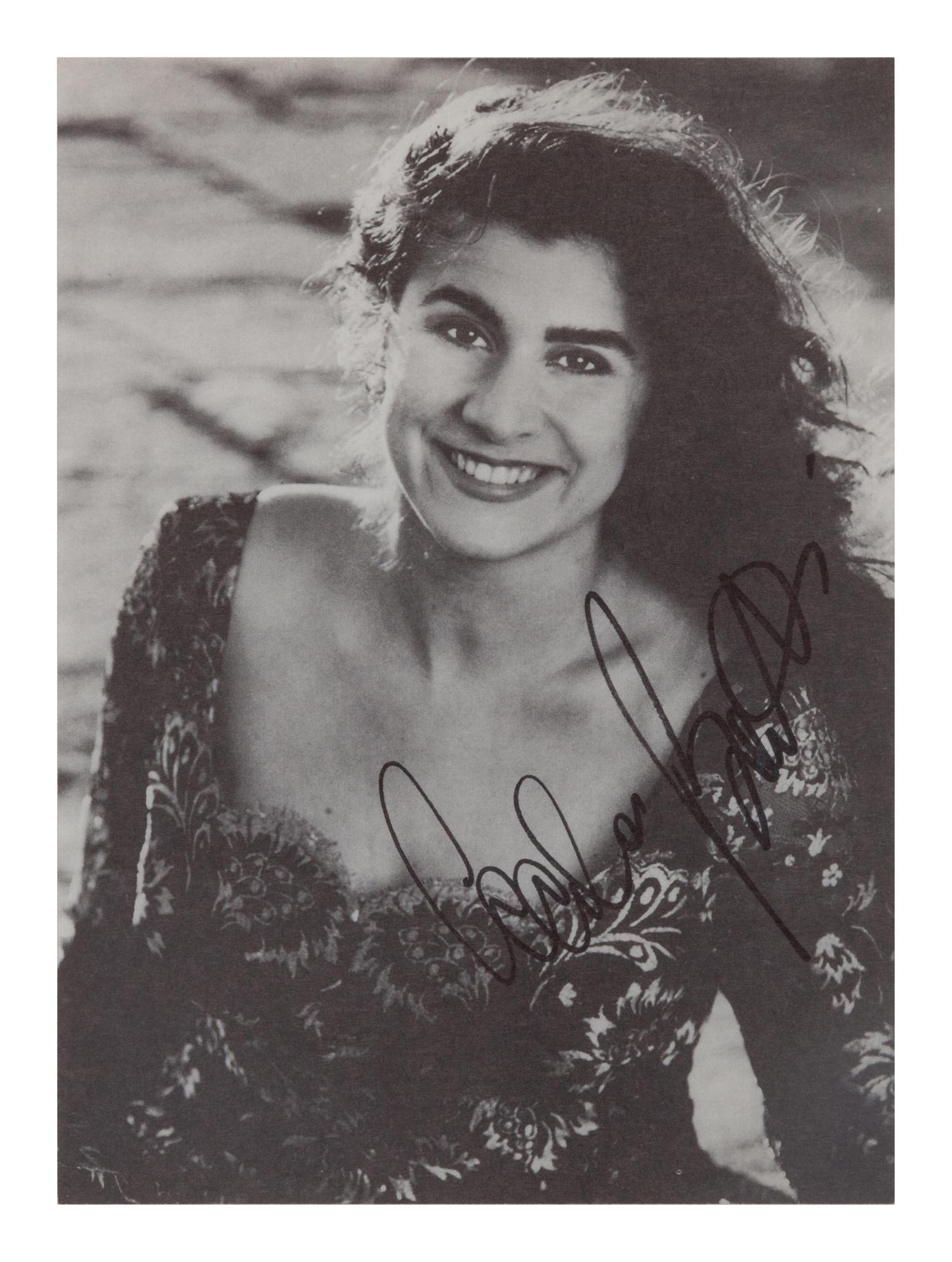 [20TH-CENTURY OPERA SINGERS]. A group of 6 signed photographs or photographic prints of opera singers from the 1970s-1990s, comprising images of:
