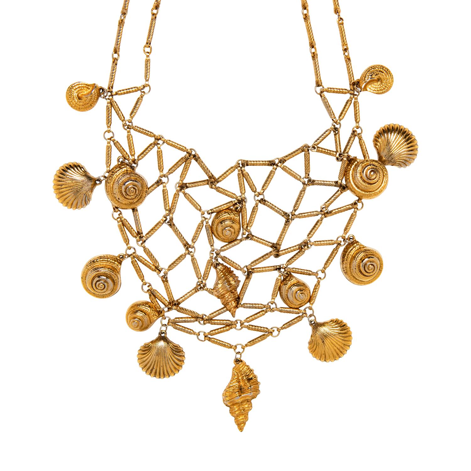 YVES SAINT LAURENT, SEASHELL NECKLACE