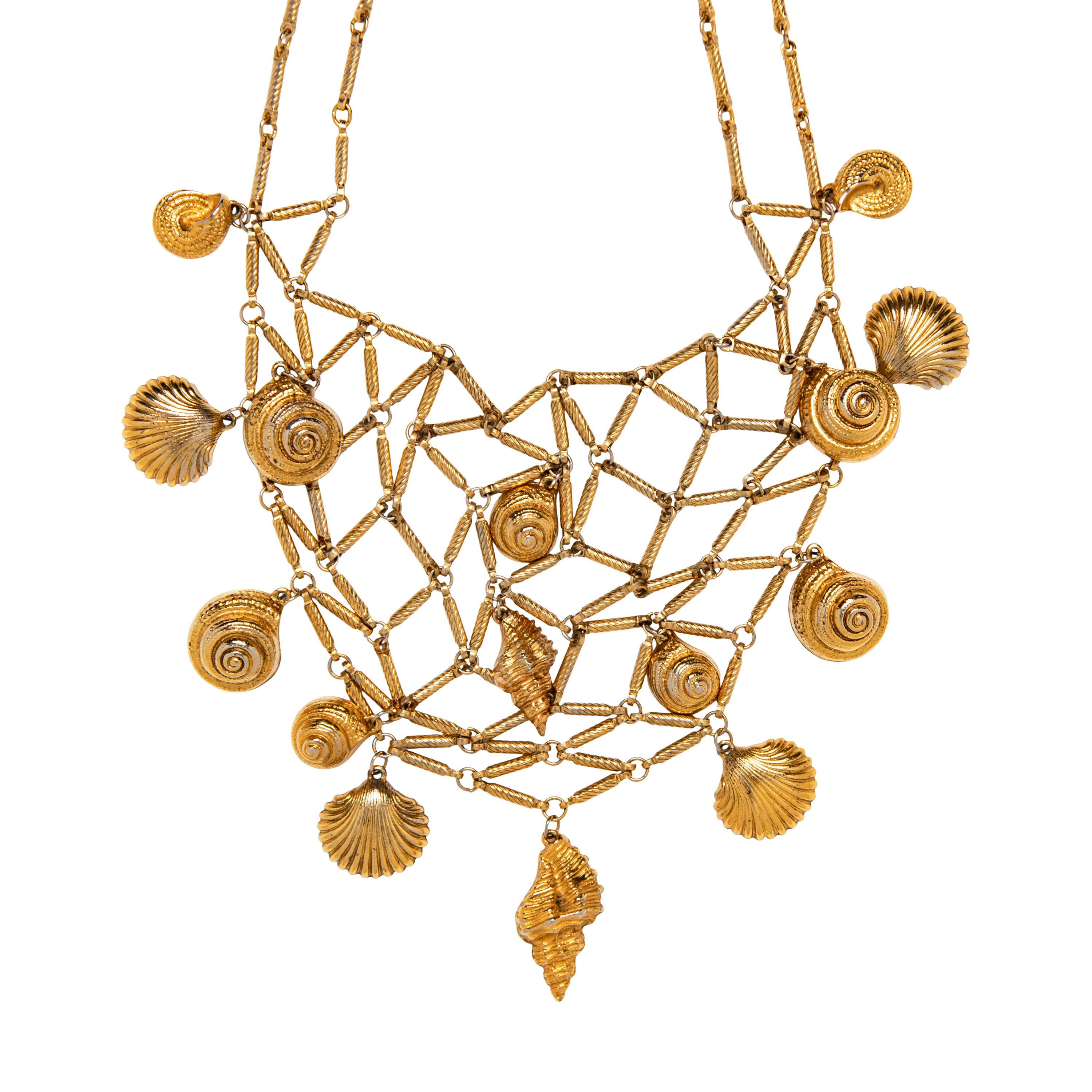 YVES SAINT LAURENT, SEASHELL NECKLACE