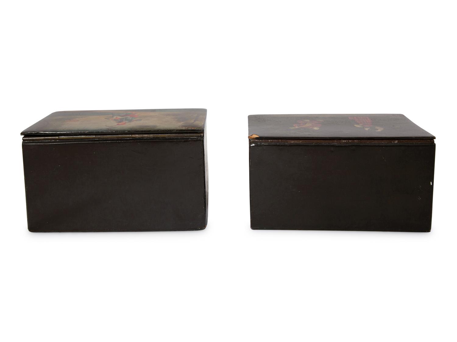 Two Russian Lacquer Boxes