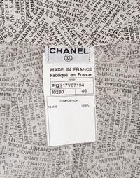 Chanel Address Print Button Front Dress, Spring 1999
