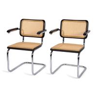 A Pair of Marcel Breuer Cesca Armchairs