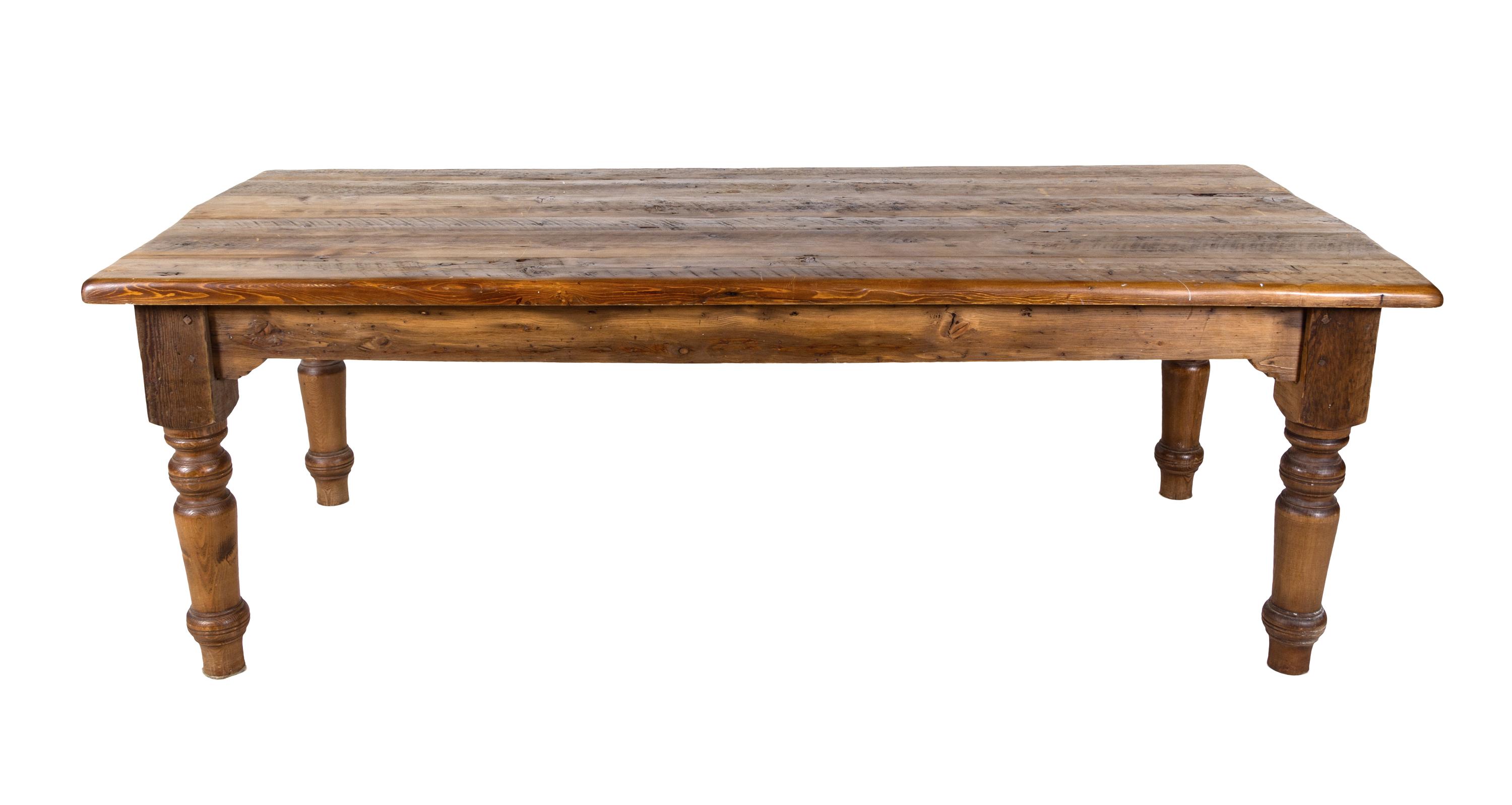 An English Carved Oak Refectory Table