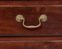 A Chippendale Carved Cherrywood Desk and Bookcase