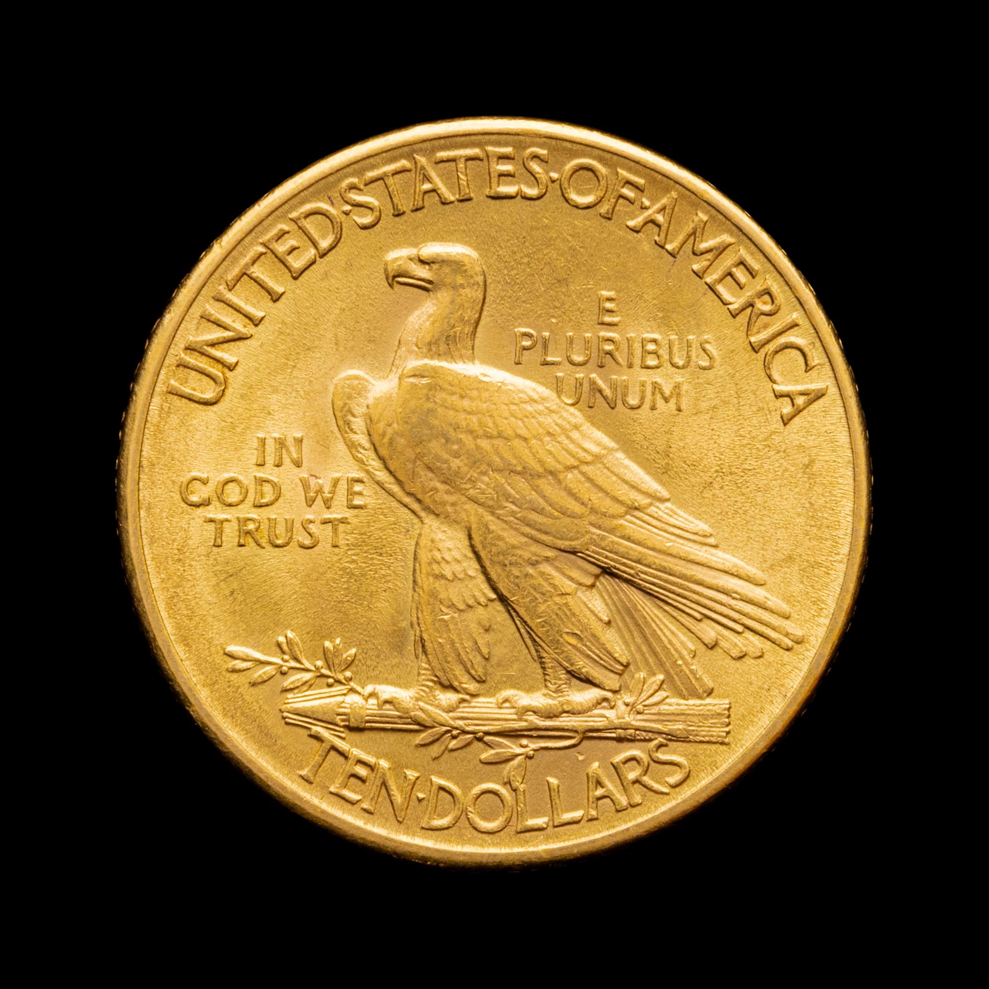 A 1912 Indian Head $10 Gold Coin