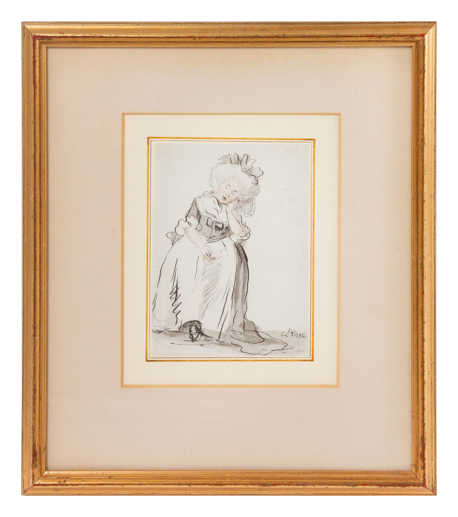 John Nixon, (British, 1760-1818), Lady Slumbering, 1786