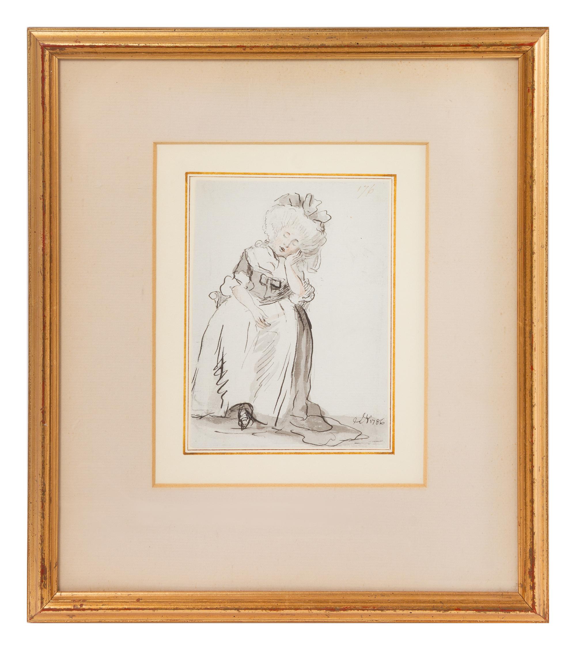 John Nixon, (British, 1760-1818), Lady Slumbering, 1786