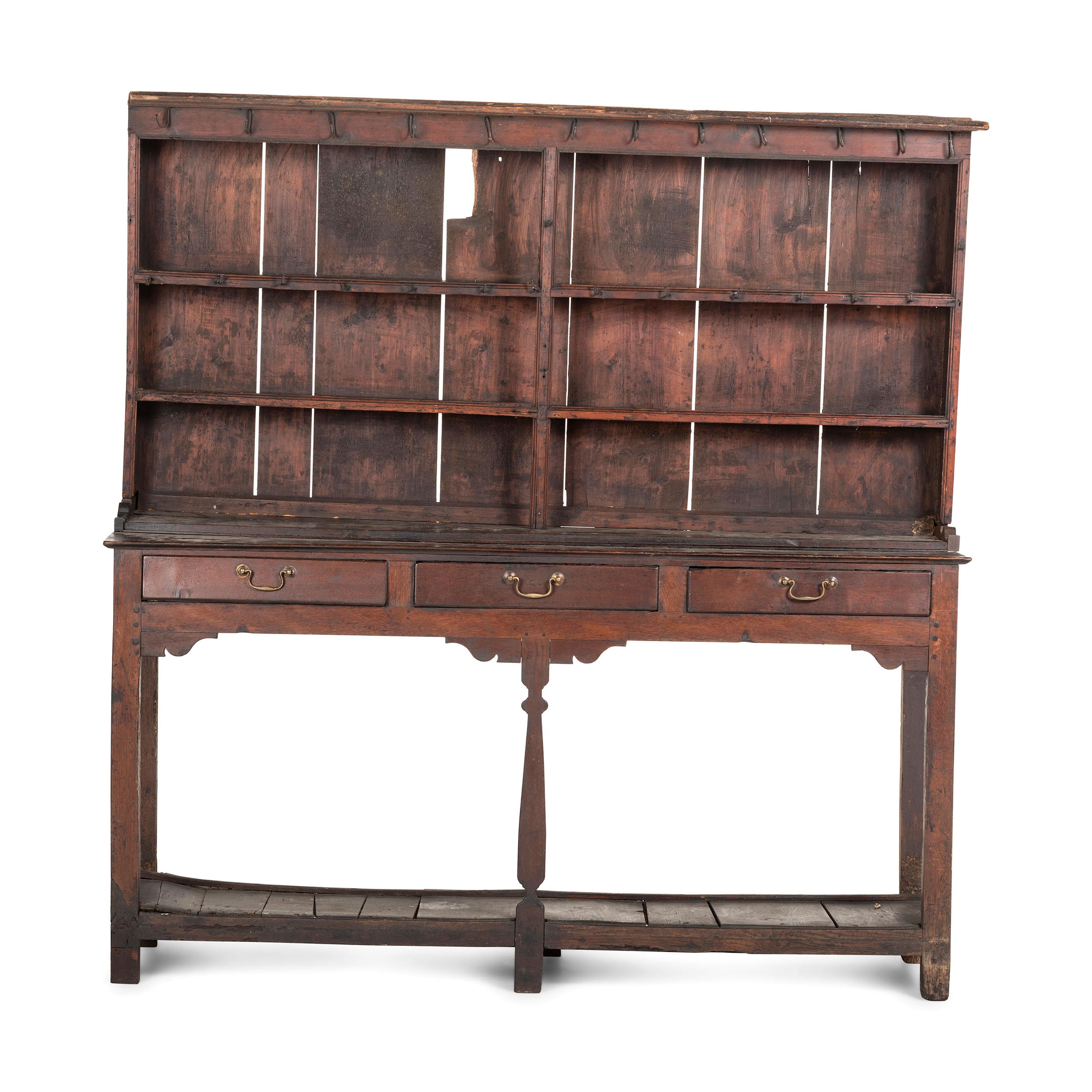 An English Oak Pewter Cupboard
