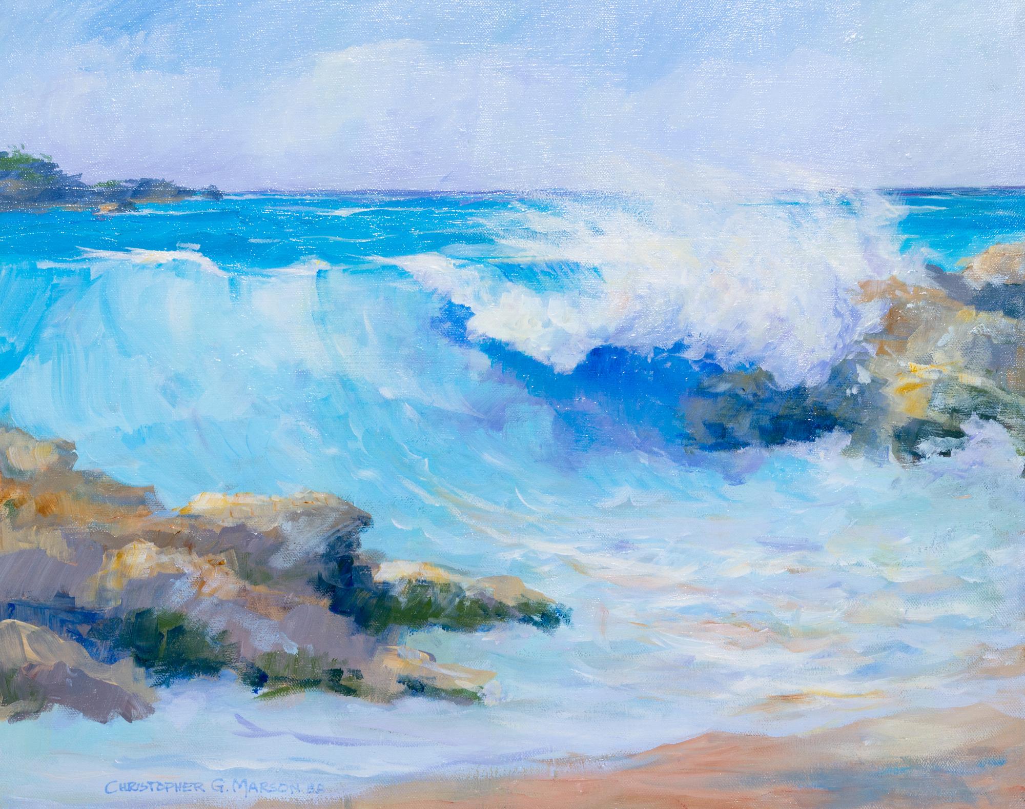 Christopher Marson, (Bermuda, b. 1948), Untitled (Crashing Blue Surf), 1989