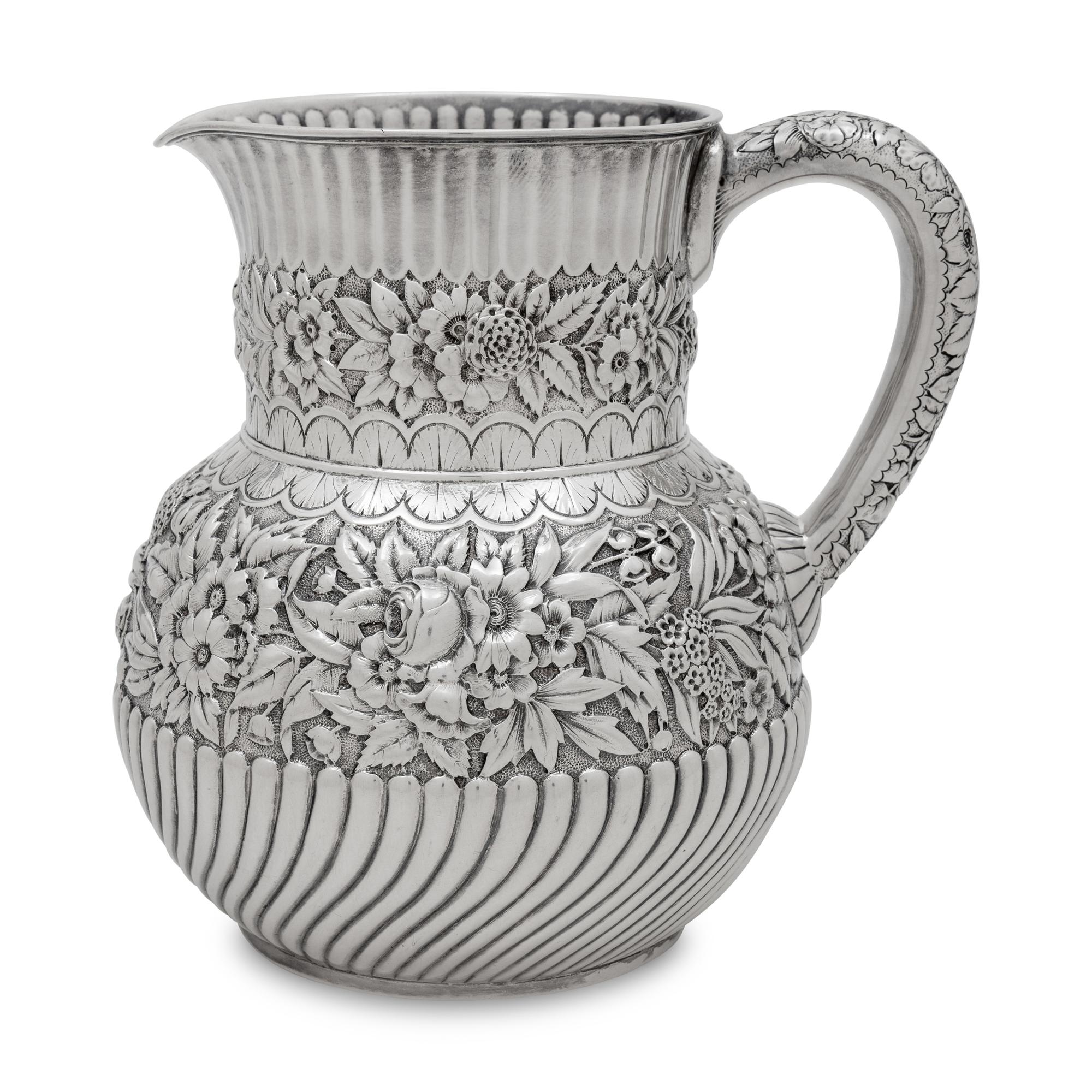 A Tiffany and Co. Silver Water Pitcher