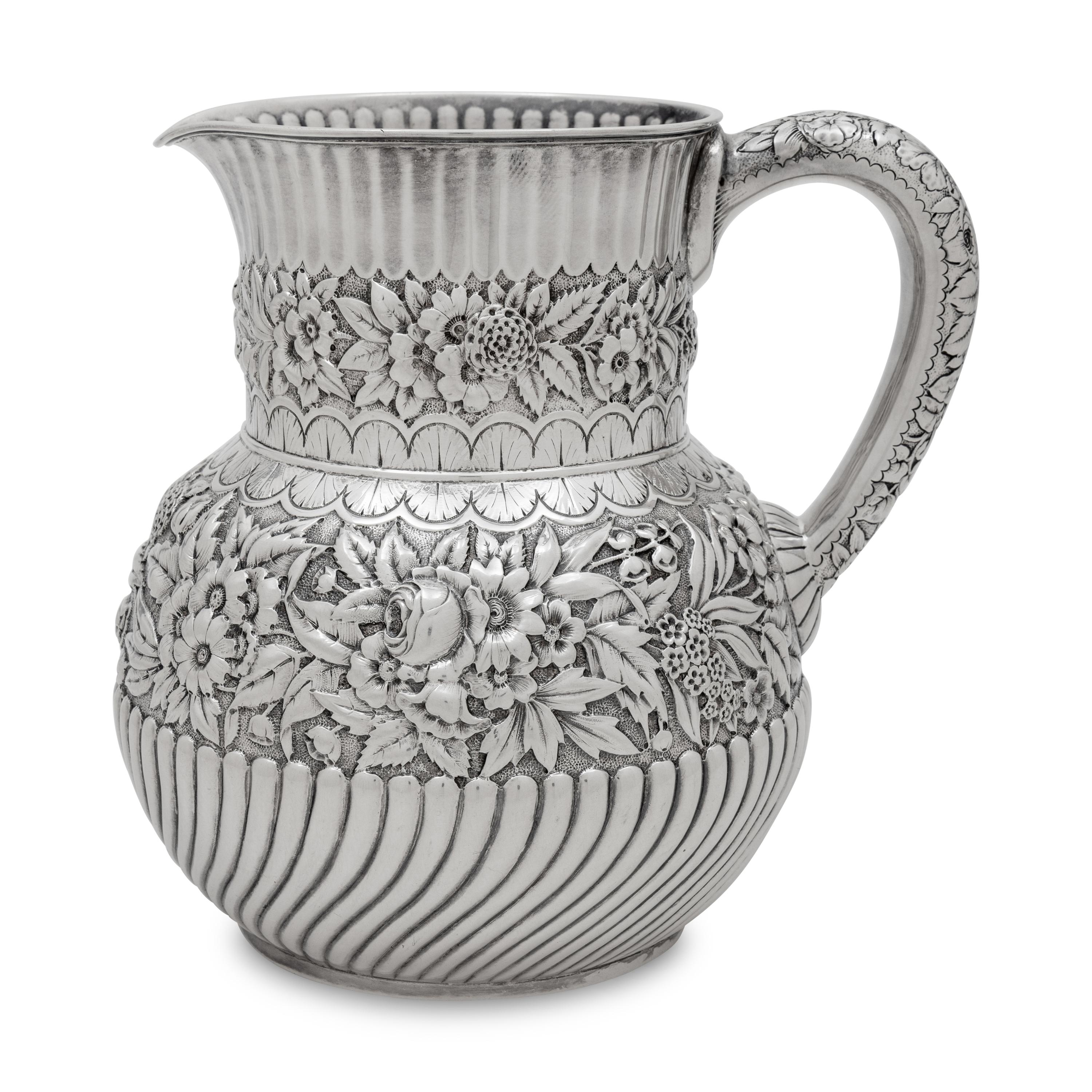 A Tiffany and Co. Silver Water Pitcher