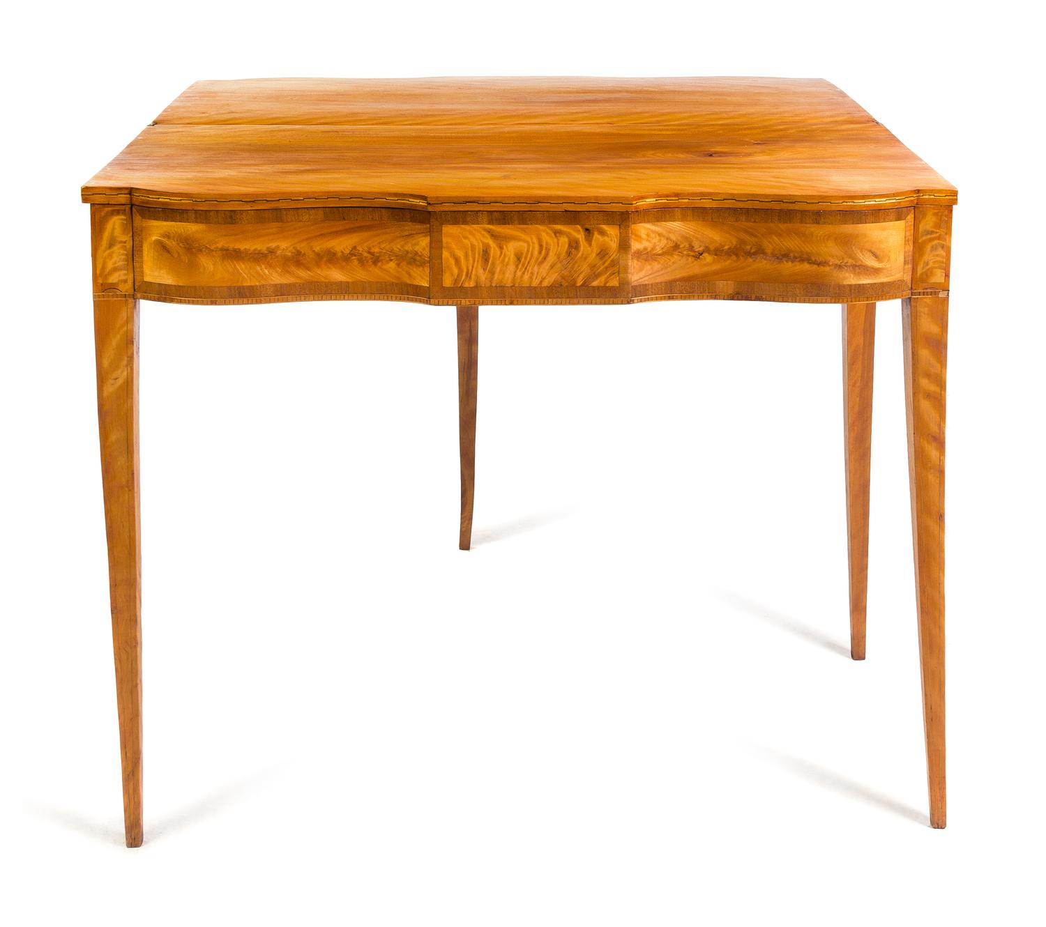 An American Maple Flip-Top Table Height 29 x width 36 x depth 17 inches. — 19TH CENTURY
