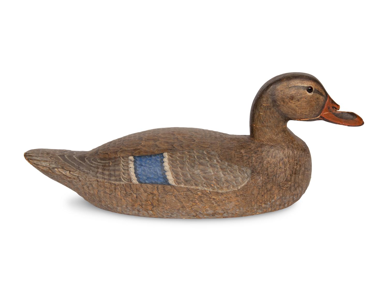A Collection of Painted Wood Duck and Goose Decoys