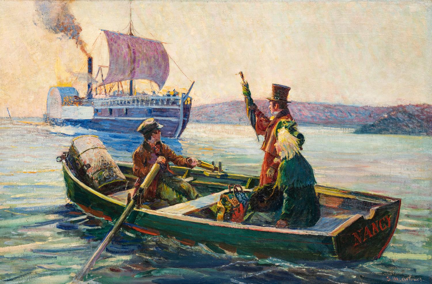 Early Steamboat Days - Midstream Passenger