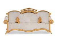 A Yossi Swed Partial Gilt Silver Couch Hannukah Menorah