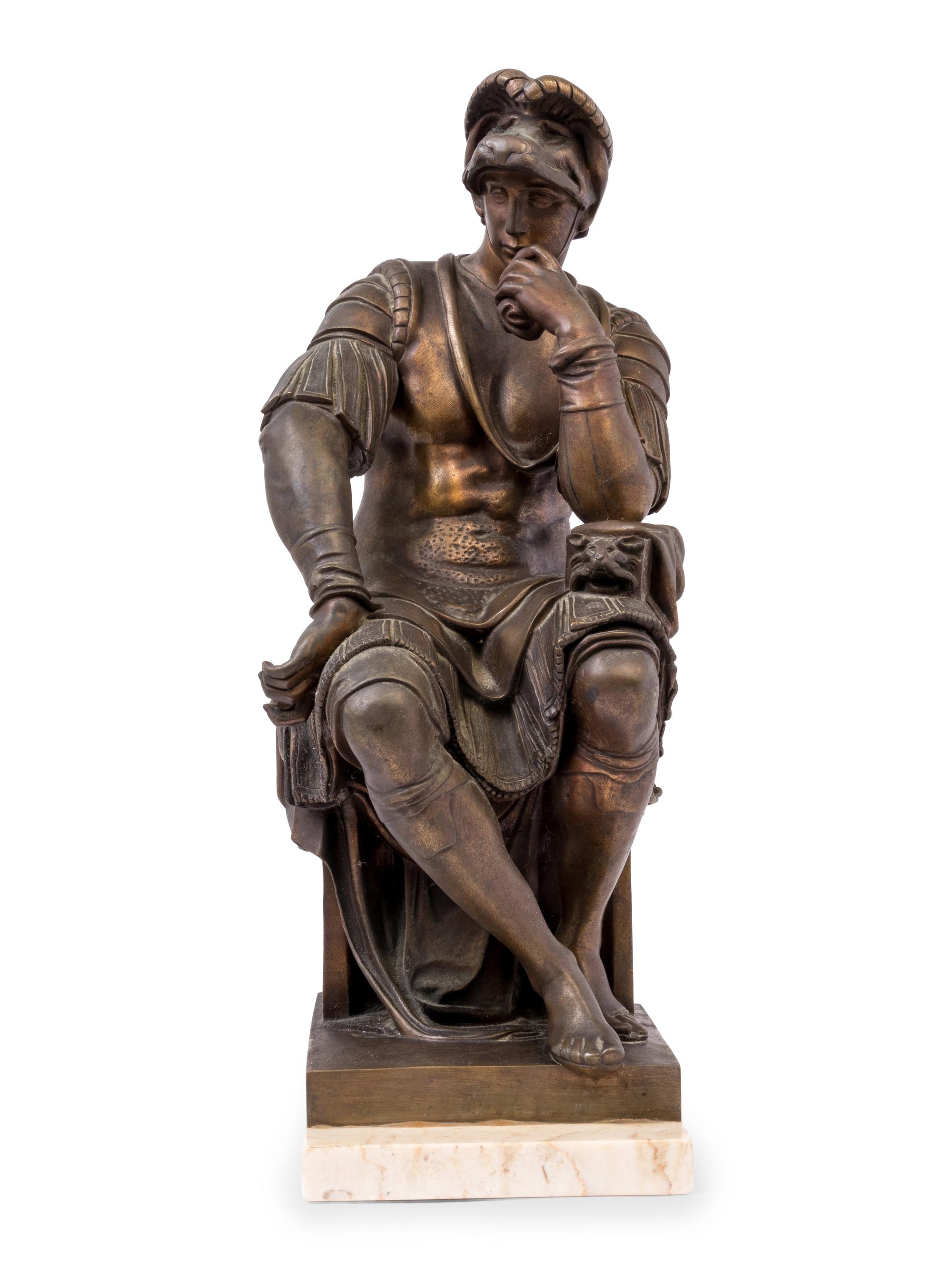 A Continental Bronze Figure of Lorenzo de' Medici