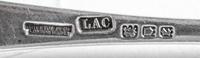 A Partial English Silver Flatware Service, Crichton Bros, 20th Century, comprising: 12 dinner knives 2 luncheon knives 9 dinner forks 1