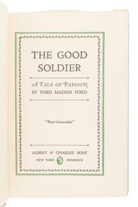 FORD, Ford Madox (1873-1939). The Good Soldier. New York: Albert and Charles Boni, 1927.