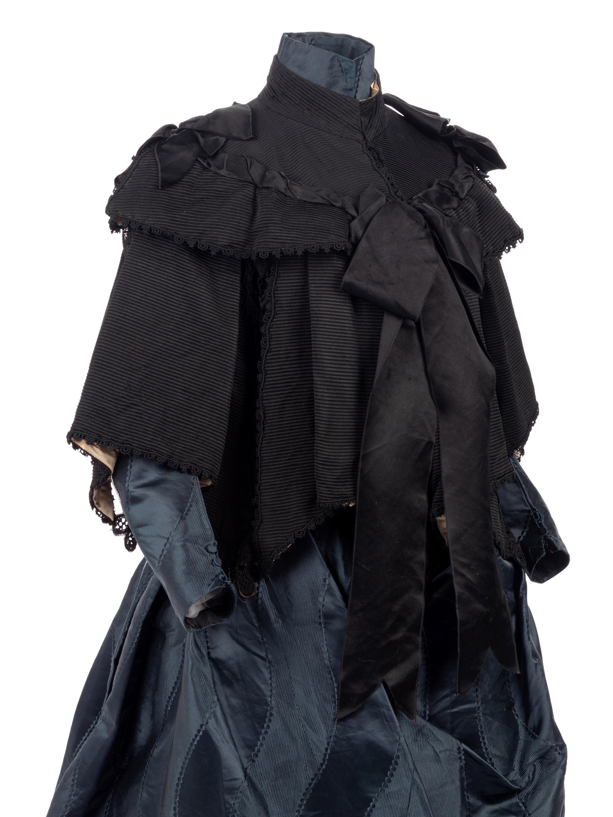 Collection of 19th Century Clothing: One Dress, Four Capes