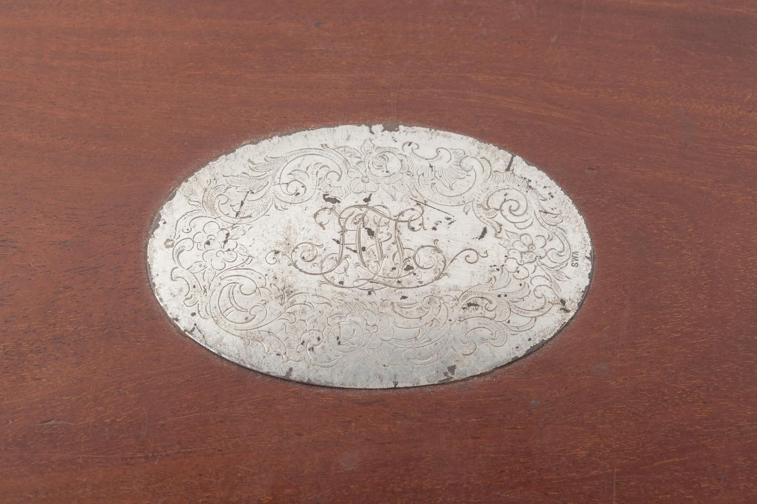 An English Mahogany Cased Counter Set