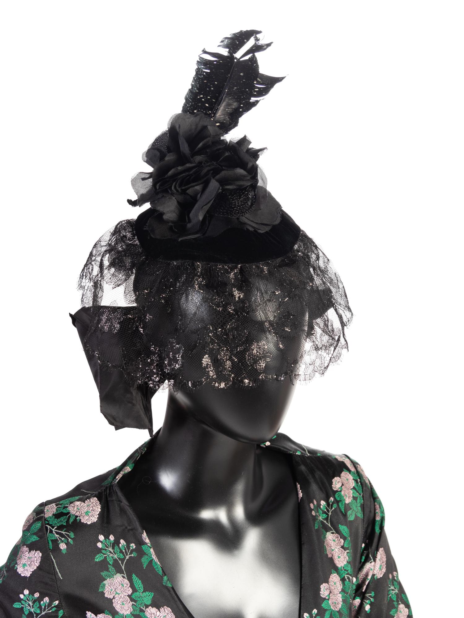 Jean Patou by Christian Lacroix Haute Couture Dress with Hat, 1980's