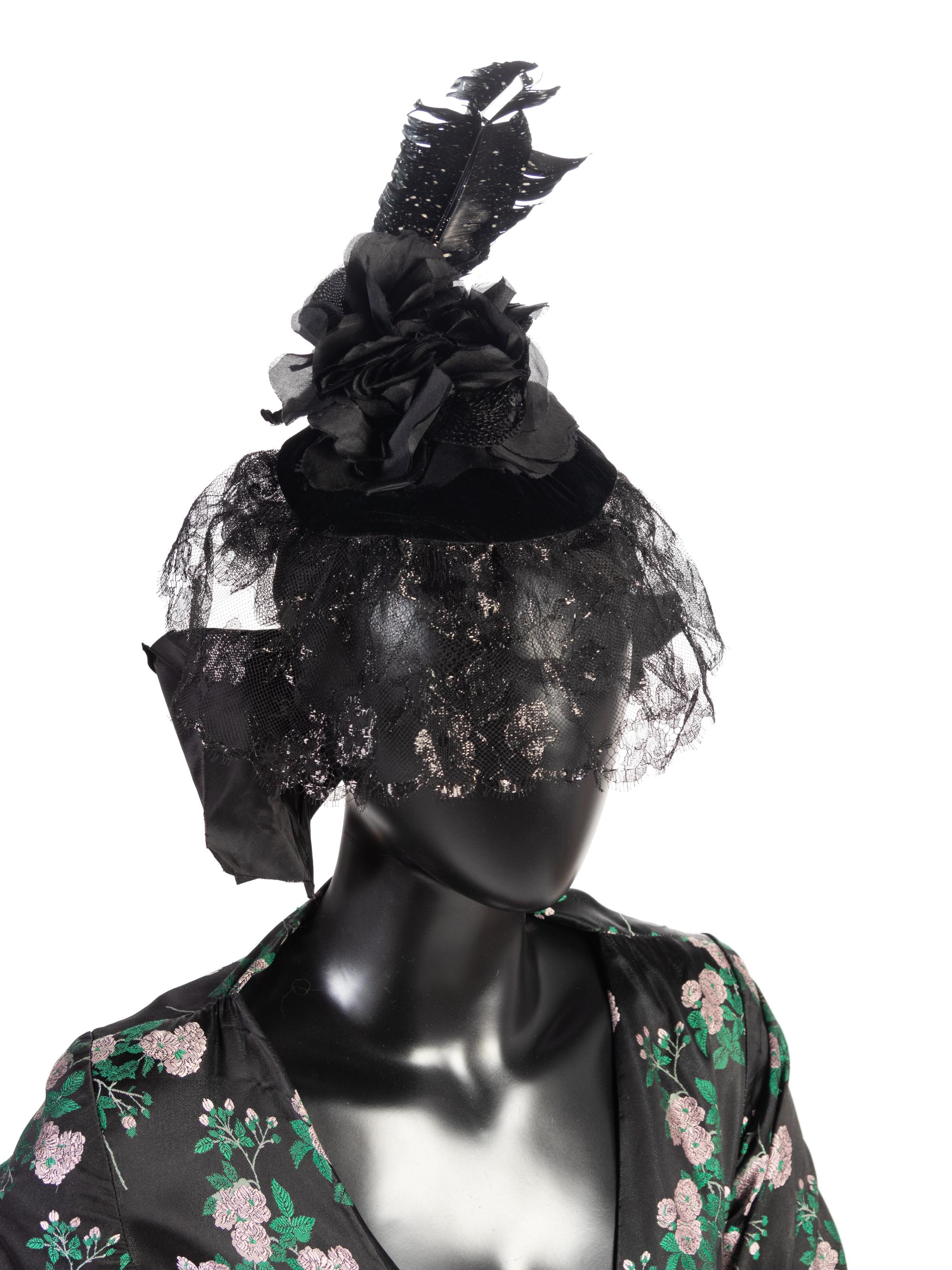 Jean Patou by Christian Lacroix Haute Couture Dress with Hat, 1980's