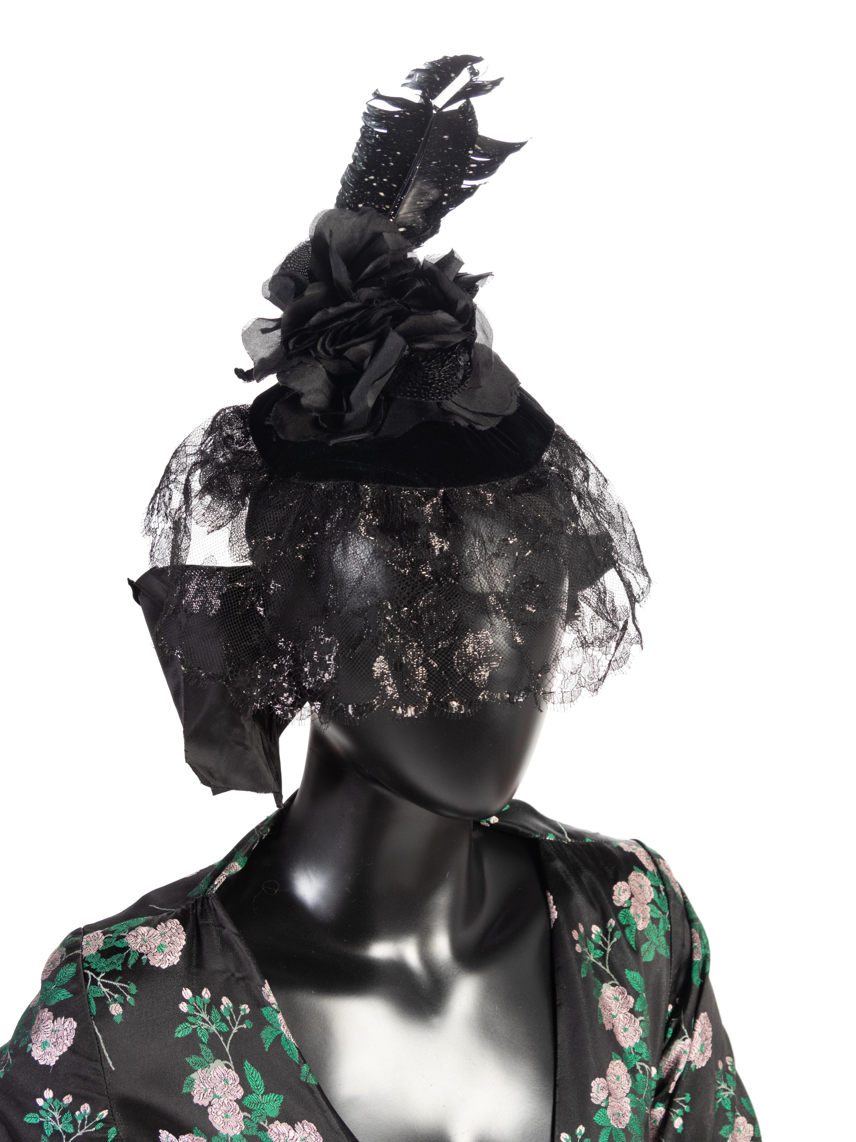 Jean Patou by Christian Lacroix Haute Couture Dress with Hat, 1980's
