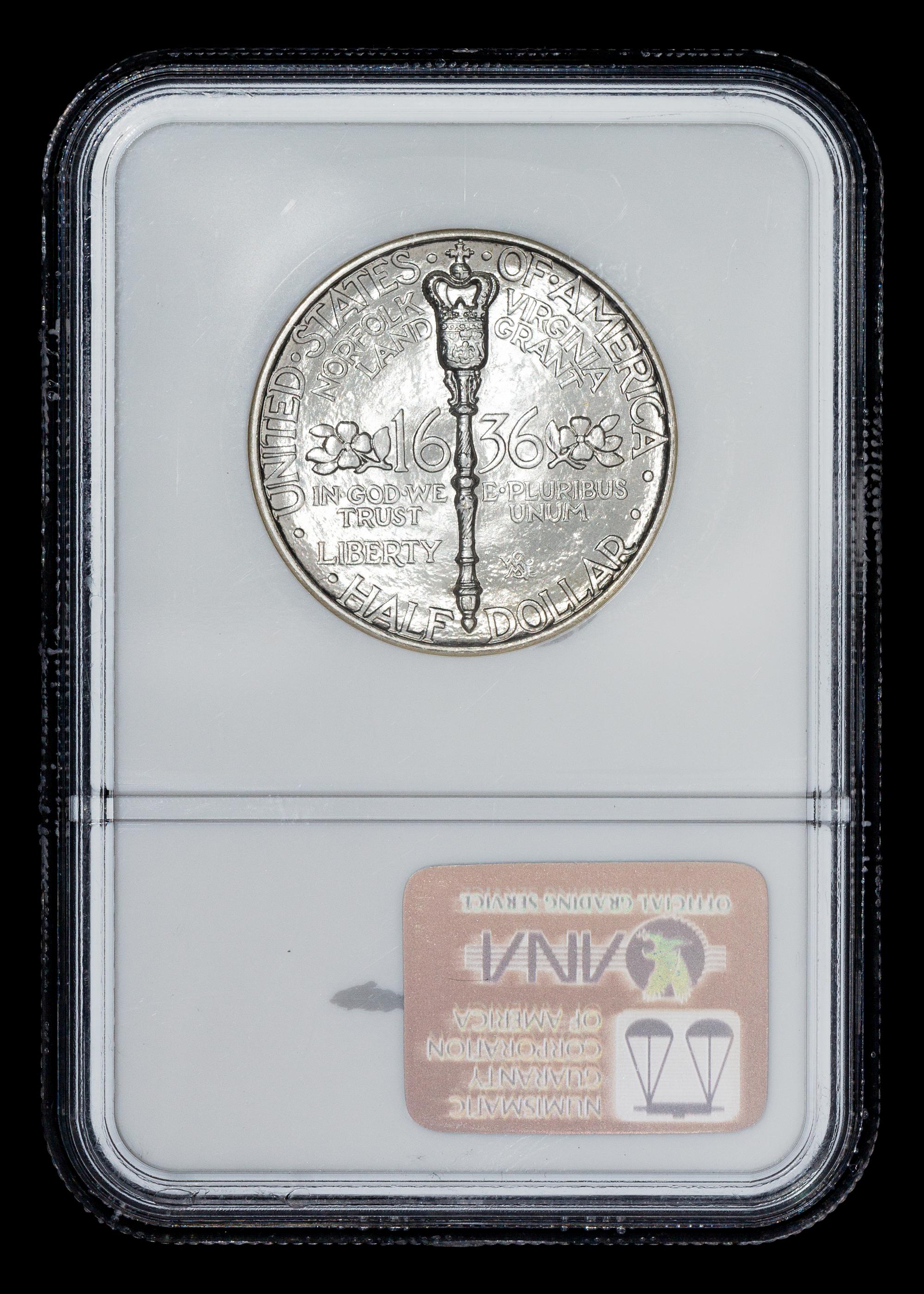 A United States 1936 Norfolk Commemorative 50c Coin
