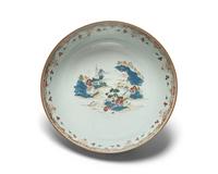 A Chinese Export Porcelain Famille Rose Punch Bowl