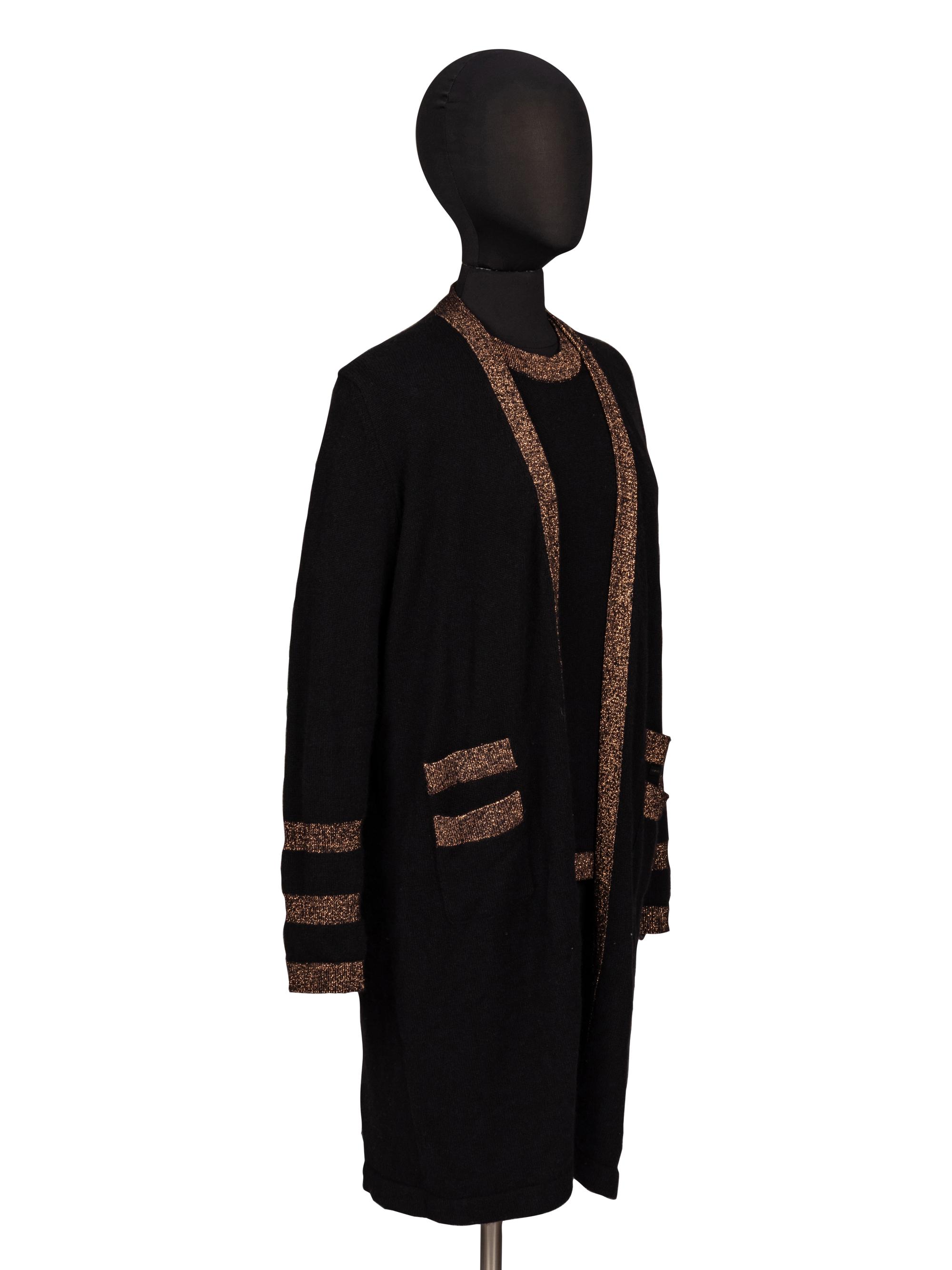 Chanel, Cashmere Cardigan & T-Shirt Set