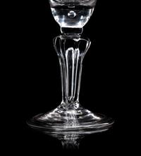 An English Pedestal-Stem Wine Glass