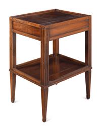 A Directoire Mahogany Side Table