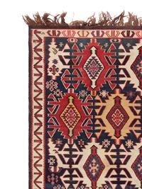 A Caucasian Kilim Wool Rug