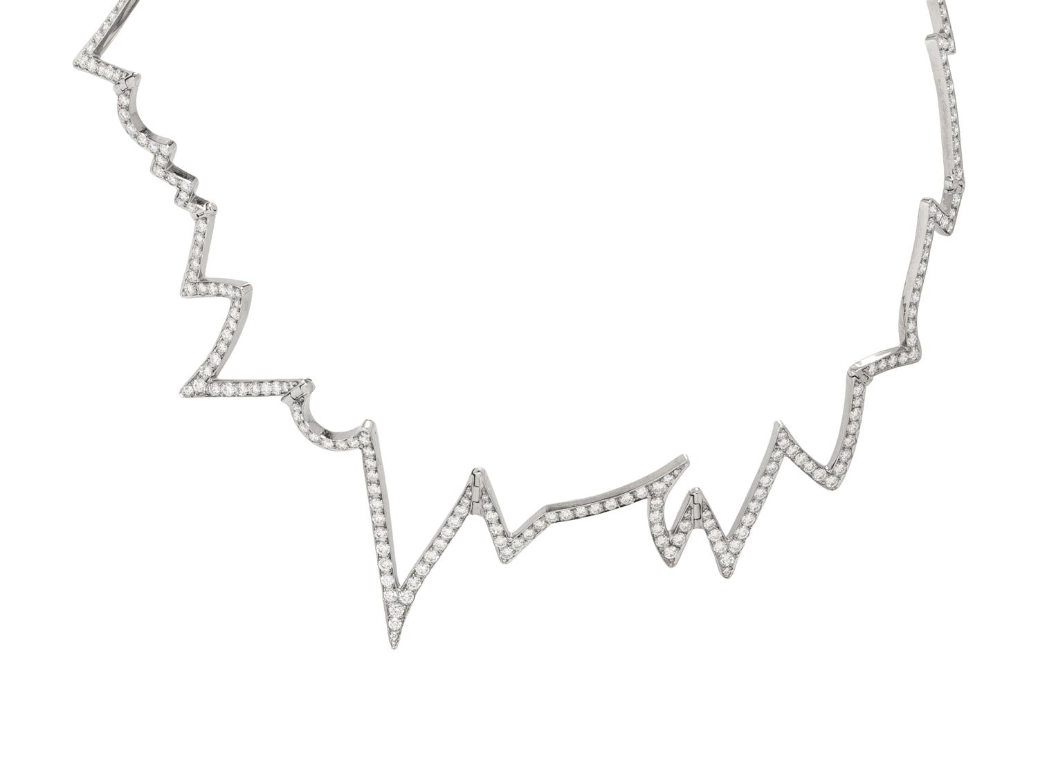 LUZ CAMINO, WHITE GOLD AND DIAMOND NECKLACE