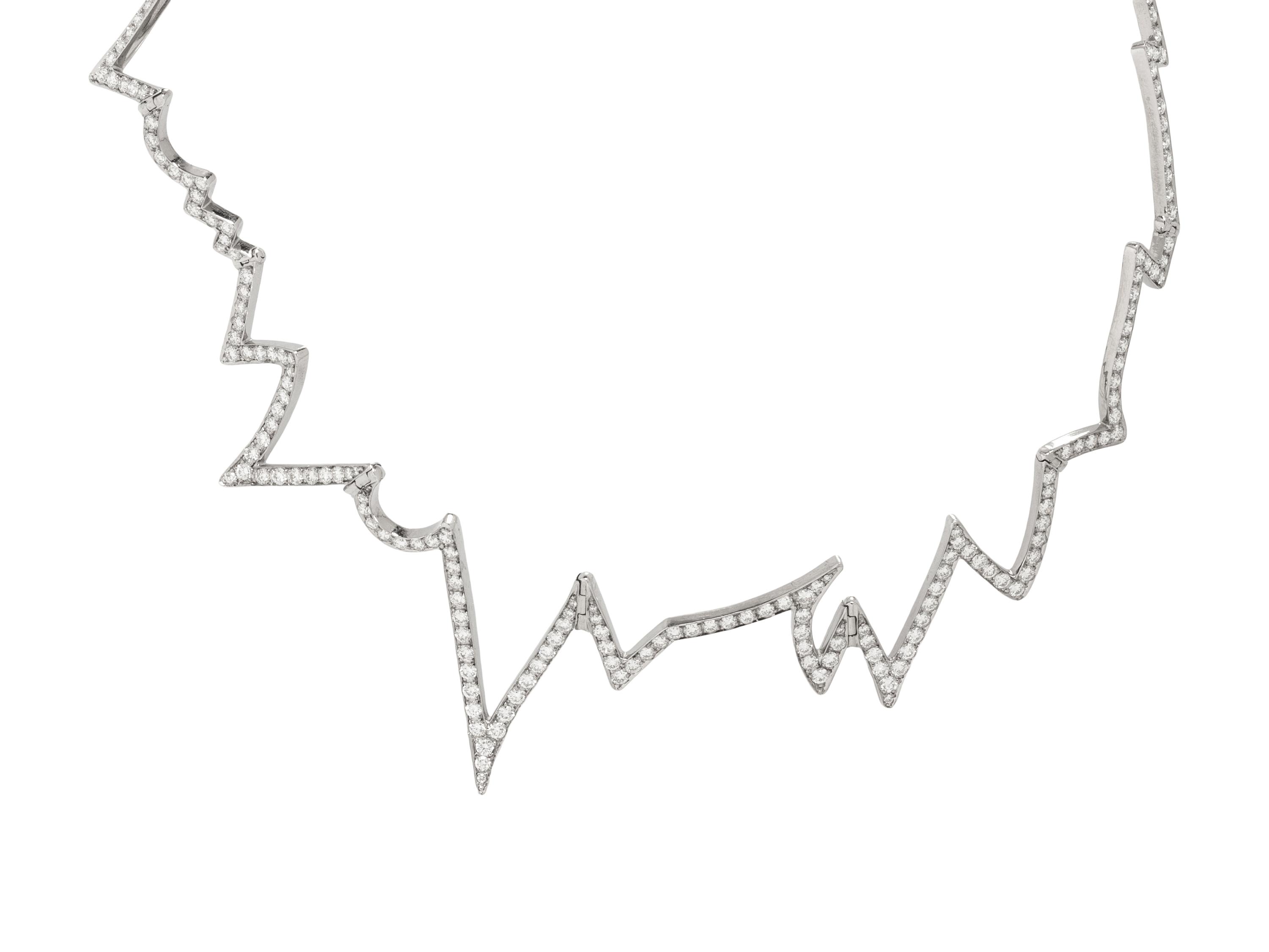 LUZ CAMINO, WHITE GOLD AND DIAMOND NECKLACE