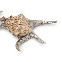 A Collection of Silvered Shells and Shell-Form Table Ornaments