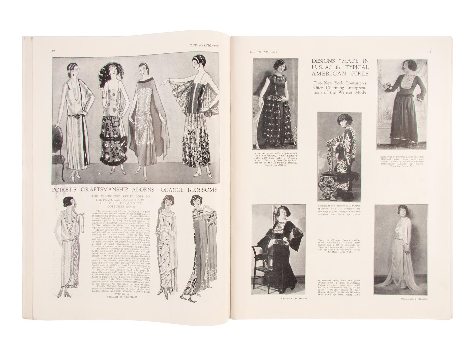 Six Issues of The Fashionist Magazine, 1922-1923