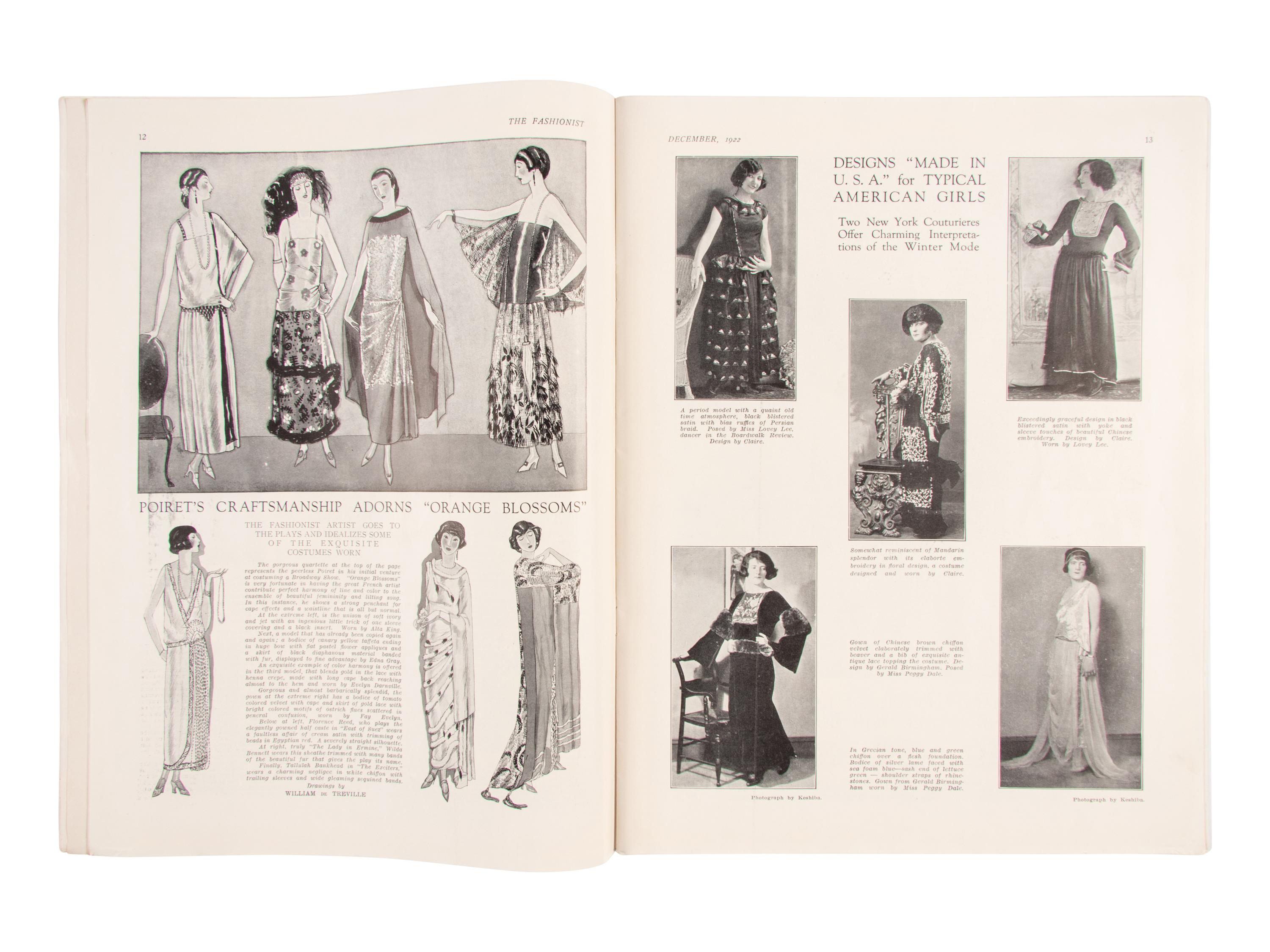 Six Issues of The Fashionist Magazine, 1922-1923