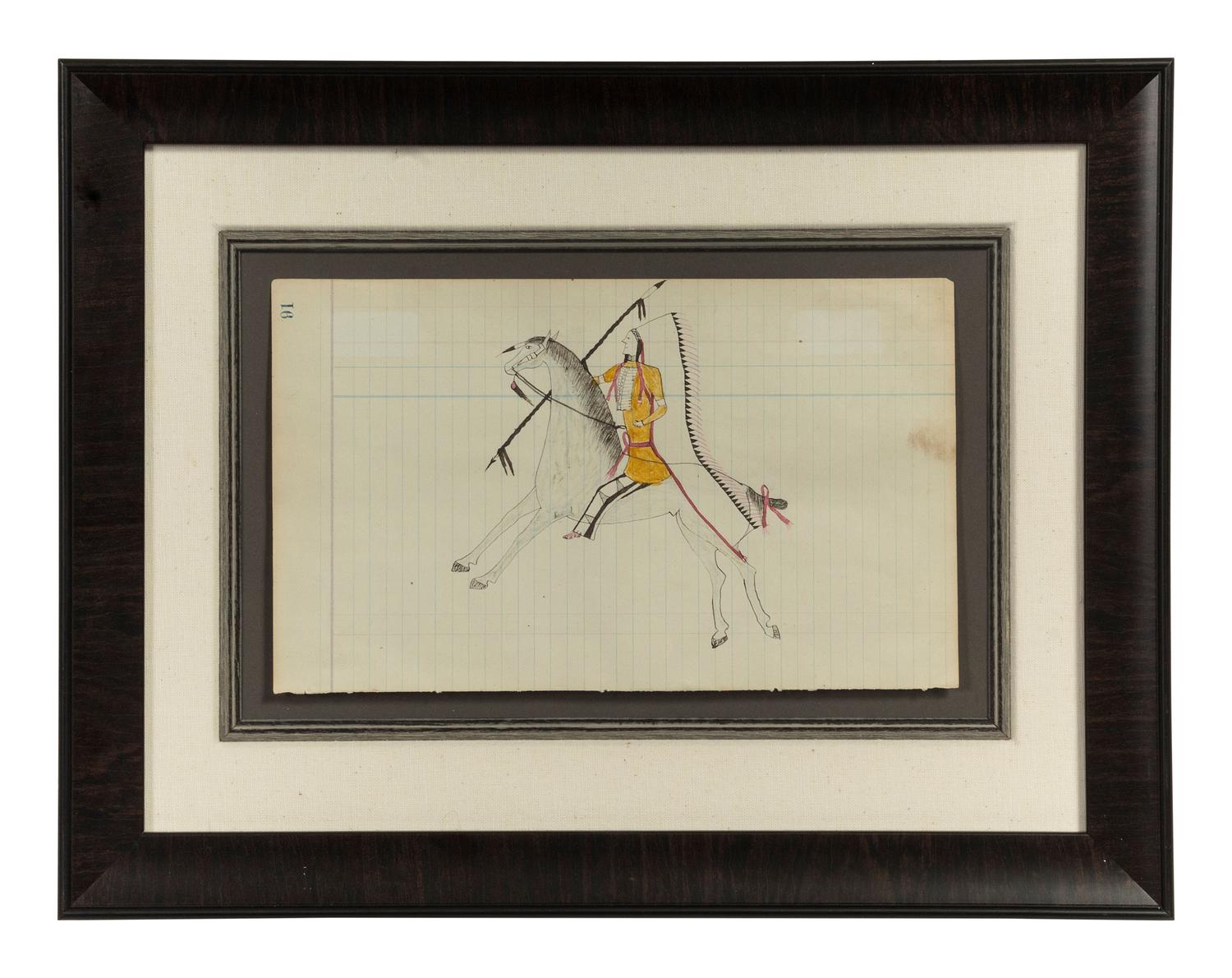 untitled, warrior on horseback